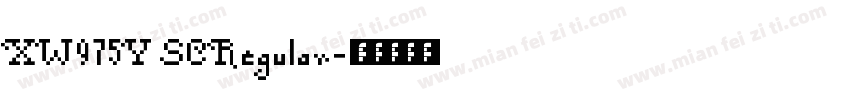 XW975Y SC Regular字体转换